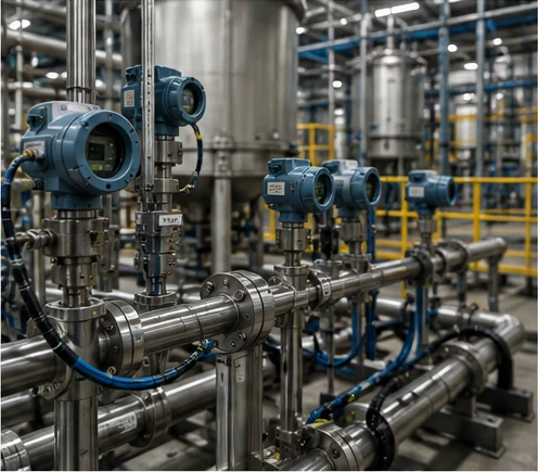 Industrial process and sensor control context